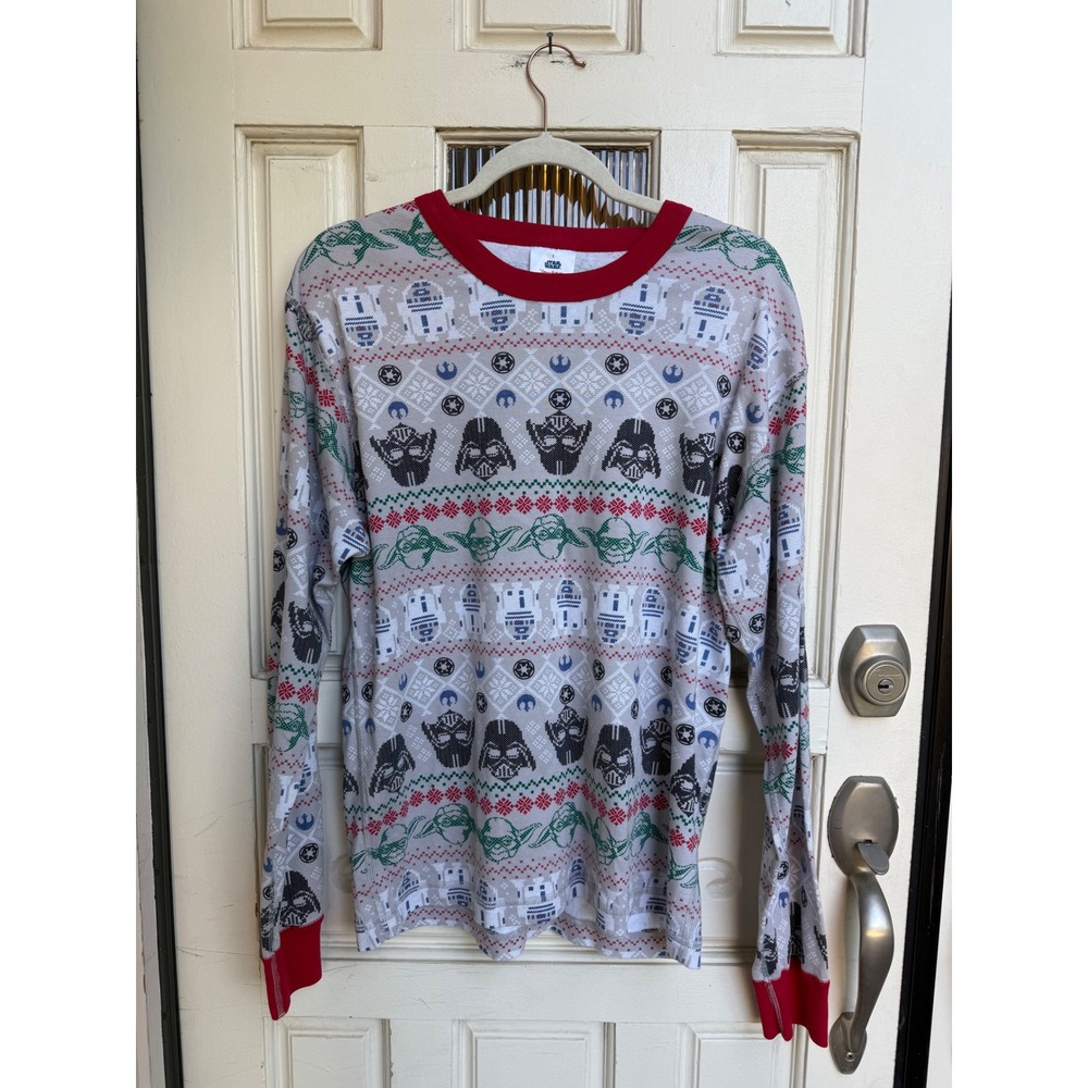 Hanna Andersson‎ Long Sleeve Pajama Top Star Wars Darth Vader Yoda Size Large